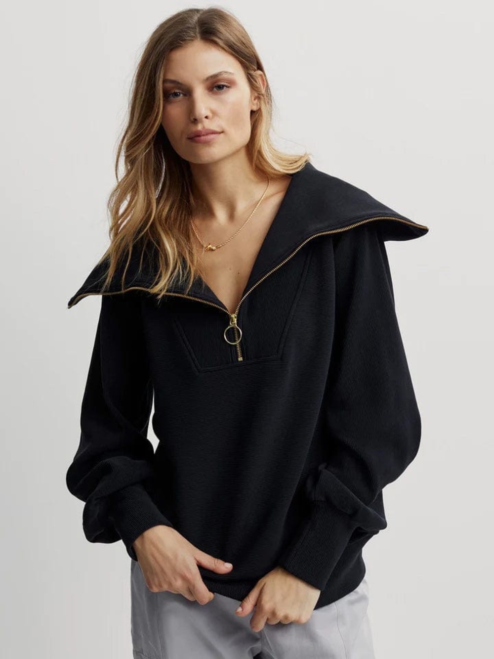 Varley Vine Half-Zip Pullover Ottoman XS